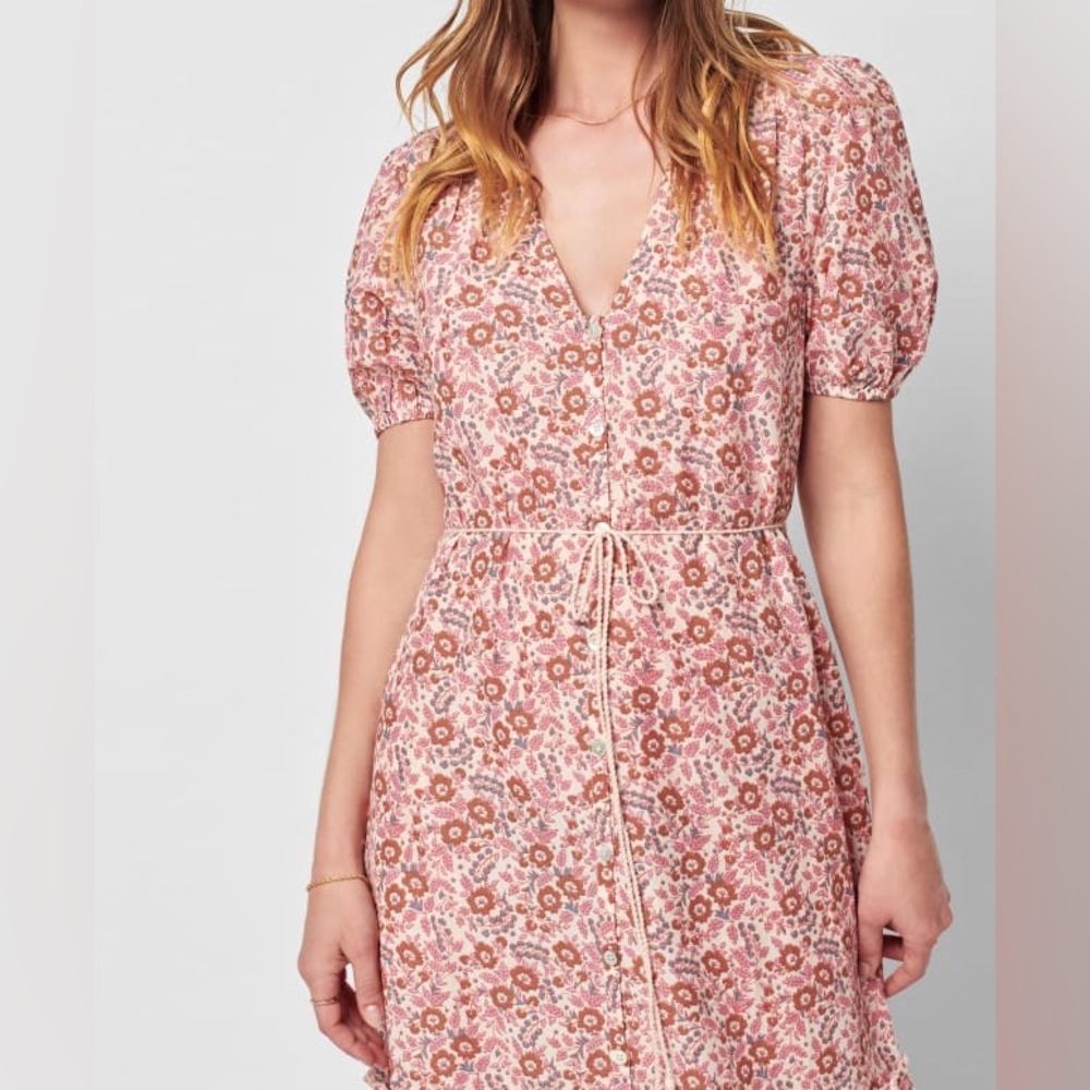 NWT Faherty Pink Orinda Maxi Dress